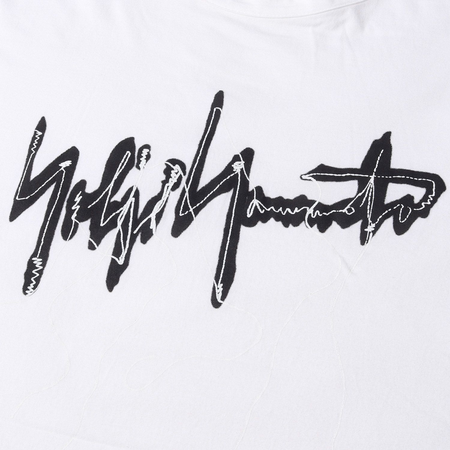 Yohji Yamamoto ヨウジヤマモト シグネチャーロゴプリントレザーバッグ ブラック メンズ Yohji Yamamoto × New Era Spring \u0026 Summer 2022 New Logo Series