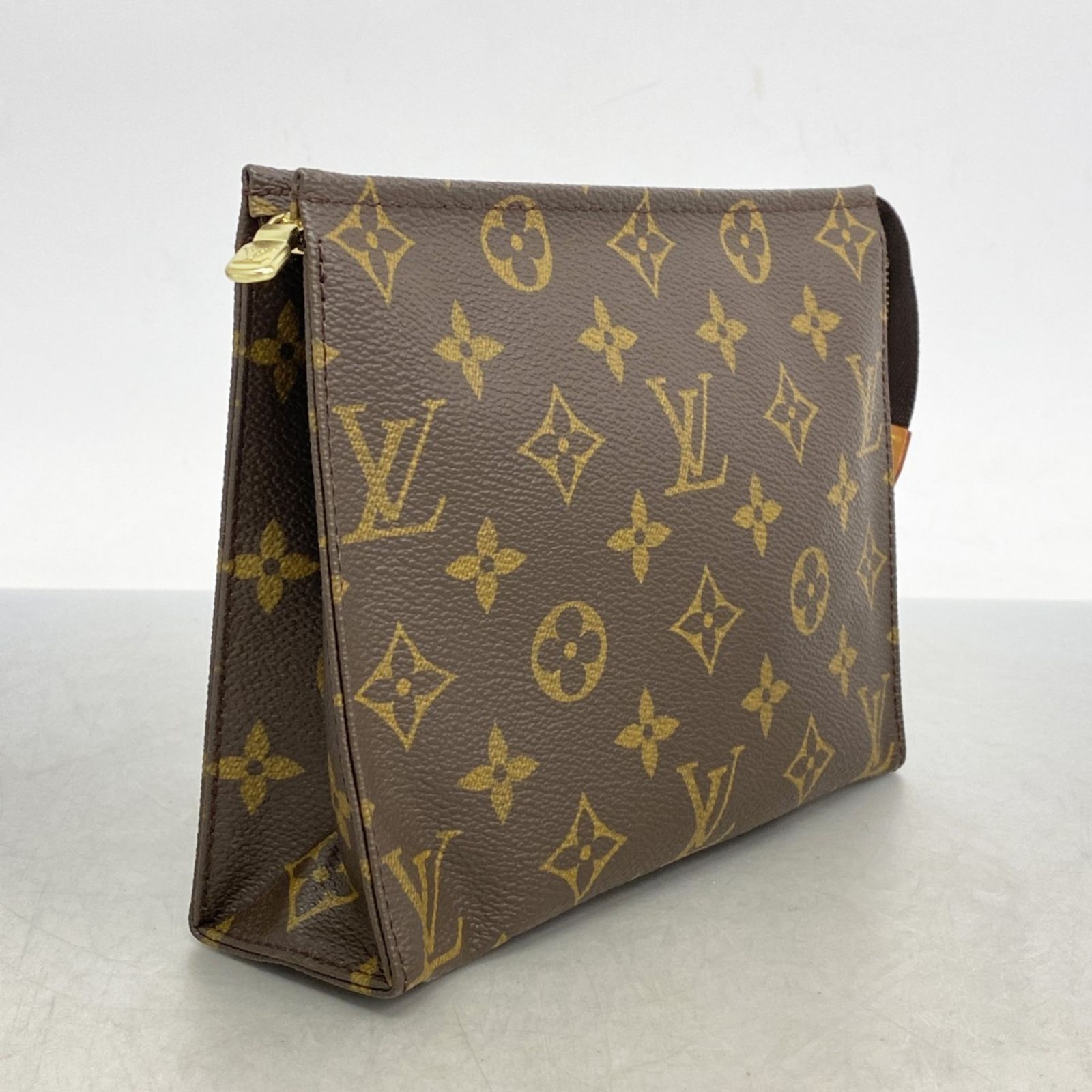 美品 ルイヴィトン ポッシュトワレット19 ポーチ モノグラム ブラウン LOUIS VUITTON ポッシュトワレット19 モノグラム ポーチ - メルカリ