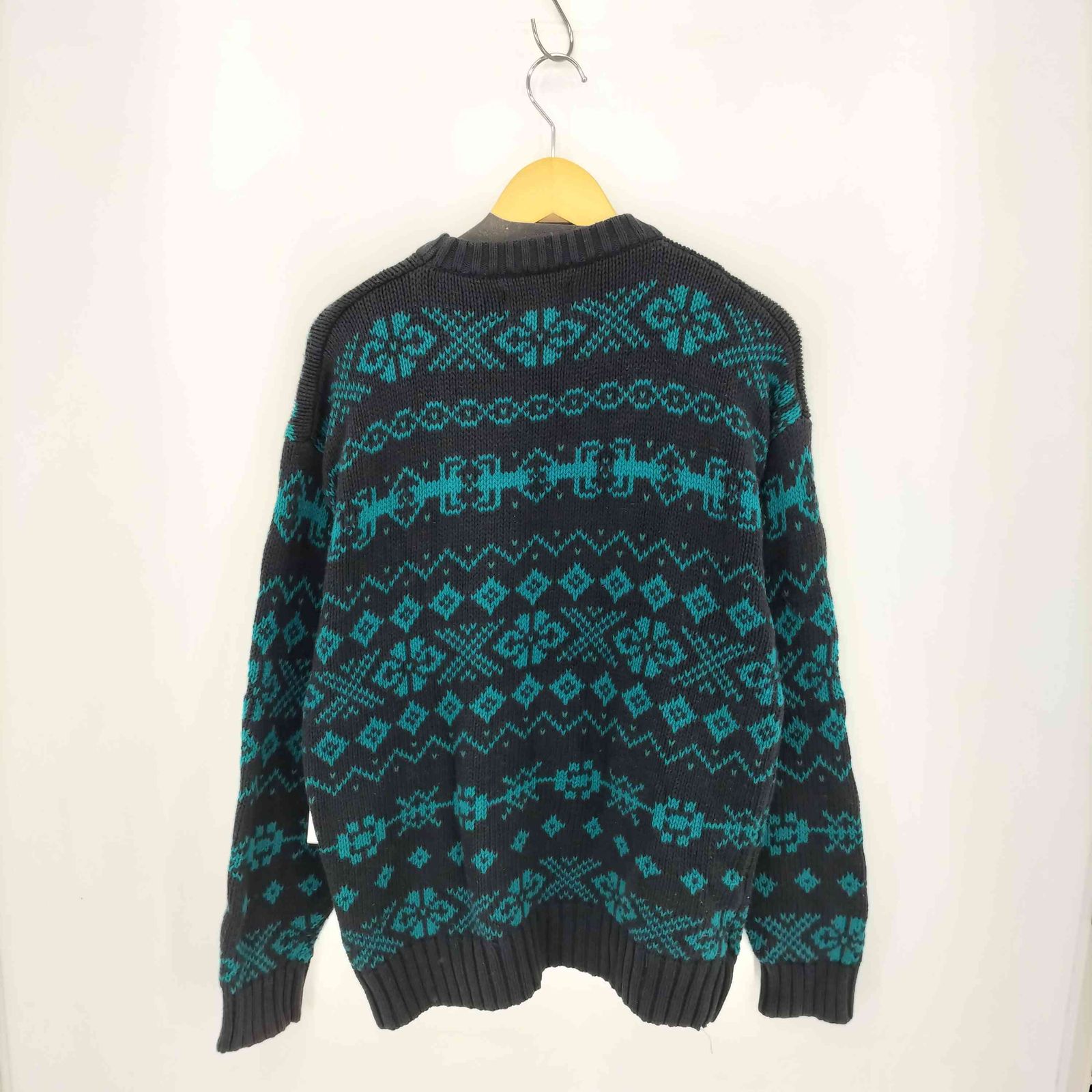 エディーバウアー Eddie Bauer 70-80s UK製 ノルディック柄 コットン 