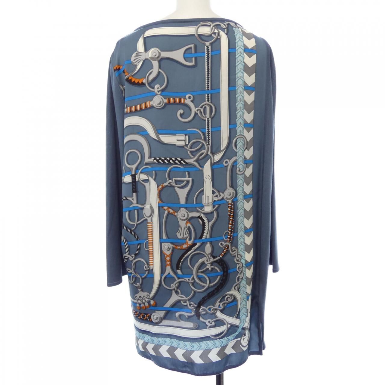 エルメス HERMES PANOPLIE EQUESTRE *87-7718 ツイルレーヌ ワンピース