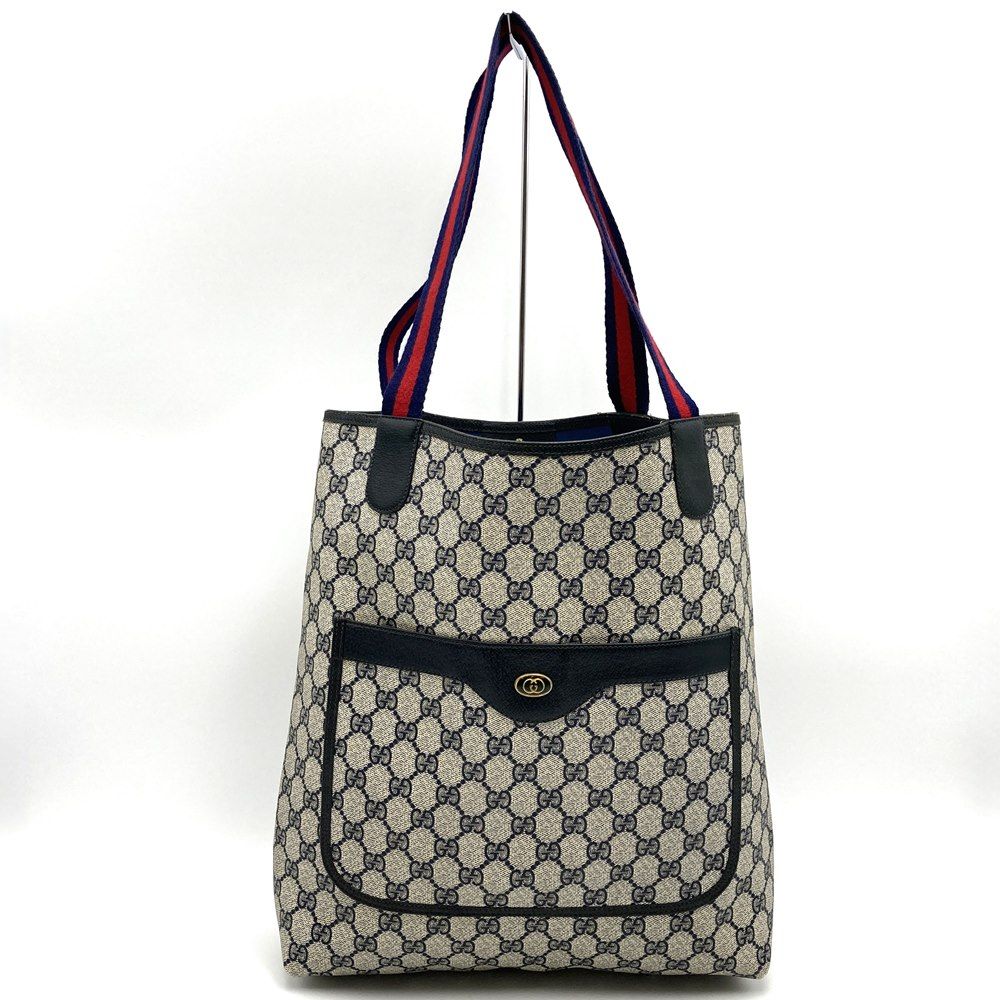 GUCCI グッチ シェリーライン ウェブストライプ ネイビー トートバッグ GUCCI グッチ トートバッグ ウェブ＆ストライプ 630923 KWT7N