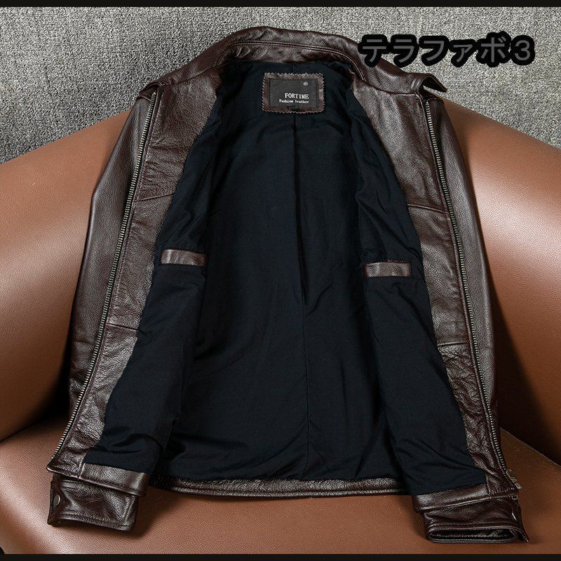 CHEJI FORTIME 黒 シングルライダースジャケット 5XL 本革 CHEJI FORTIME 黒 シングルライダースジャケット 5XL 本革 Haruf