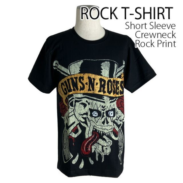 送込　Guns N' Roses　ジャックダニエル　GN'R　ガンズ　半袖Tシャツ　黒　XLサイズ