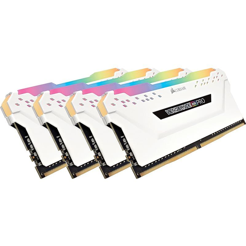 CORSAIR DDR4-3200MHz デスクトップPC用 メモリモジュール VENGEANCE RGB PRO シリーズ ホワイト 32GB  [8GB×4枚] CMW32GX4M4C3200C16W - メルカリ