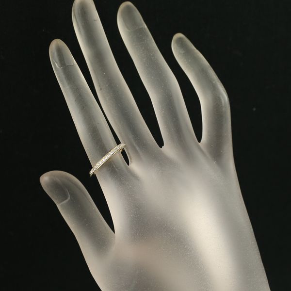 ダイヤ ダイヤモンド ハーフエタニティ リング K18YG #168416 - メルカリ 