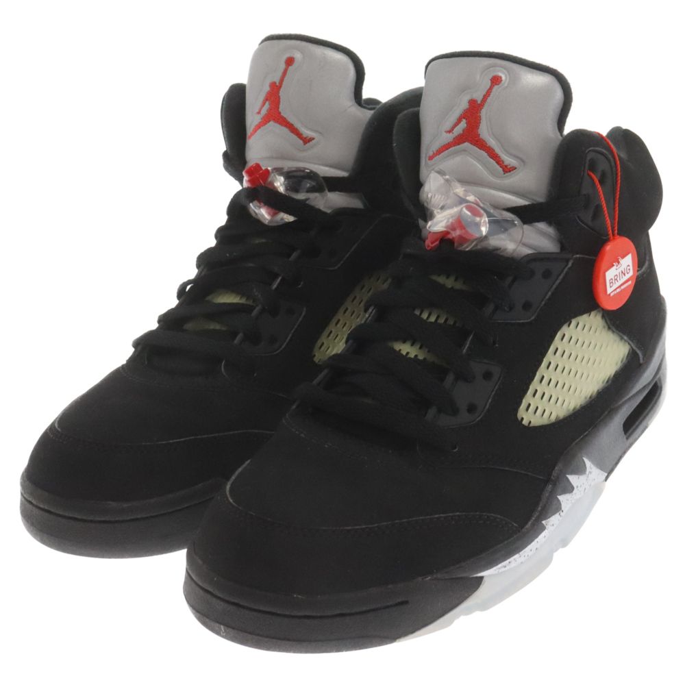 NIKE エアジョーダン 5 レトロ スニーカー ブラック 26cm ナイキ