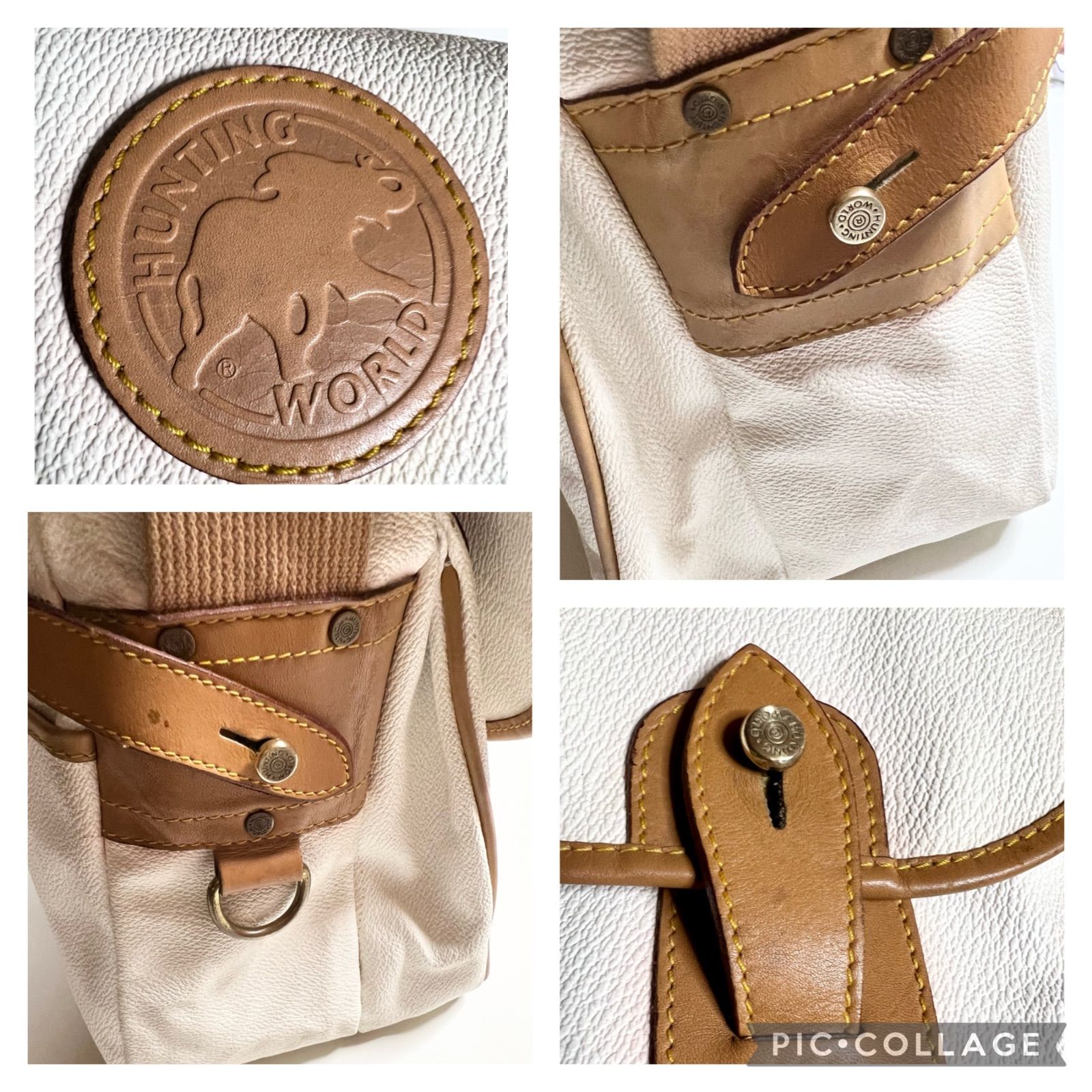 □No.2423 Vintage BAG HUNTHNG WORLD ショルダーバッグ クロスボディ 