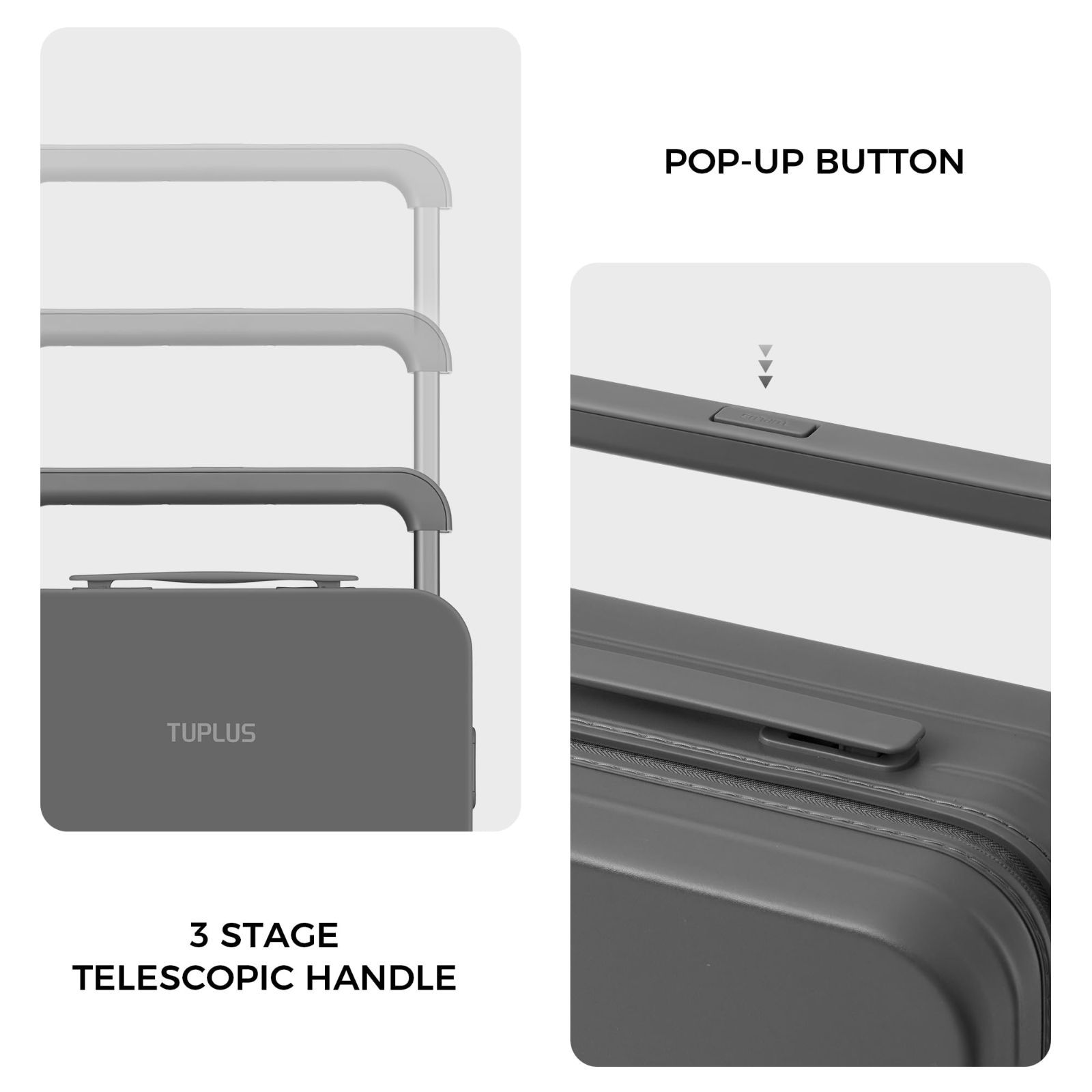 TUPLUS] スーツケース 超軽量 大型 キャリーケース 機内持込 耐