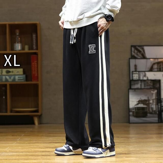 [XL]メンズ ファッション 服 男性用 オシャレ シンプル 大人 かっこいい 大きいサイズ ストリート 紳士服 サマー スーツ パンツ ストレート カジュアル スウェット パンツ ズボン