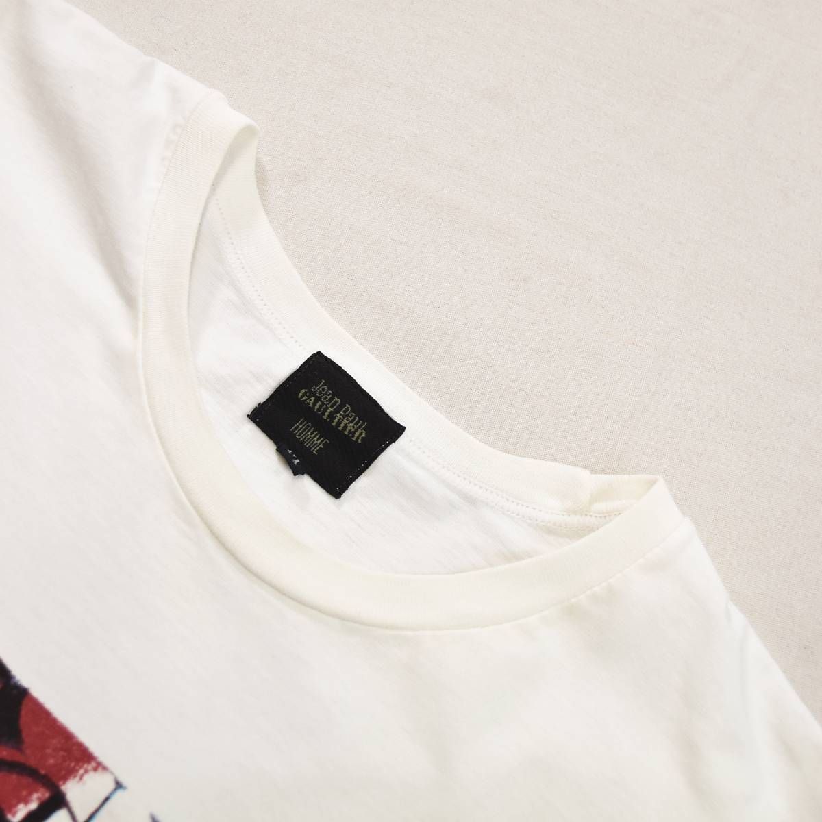 ✨美品✨ Jean Paul GAULTIER ジャンポールゴルチエ半袖T XL 90s Jean Paul GAULTIER Logo Print S/S Tee エンジ L ジャン