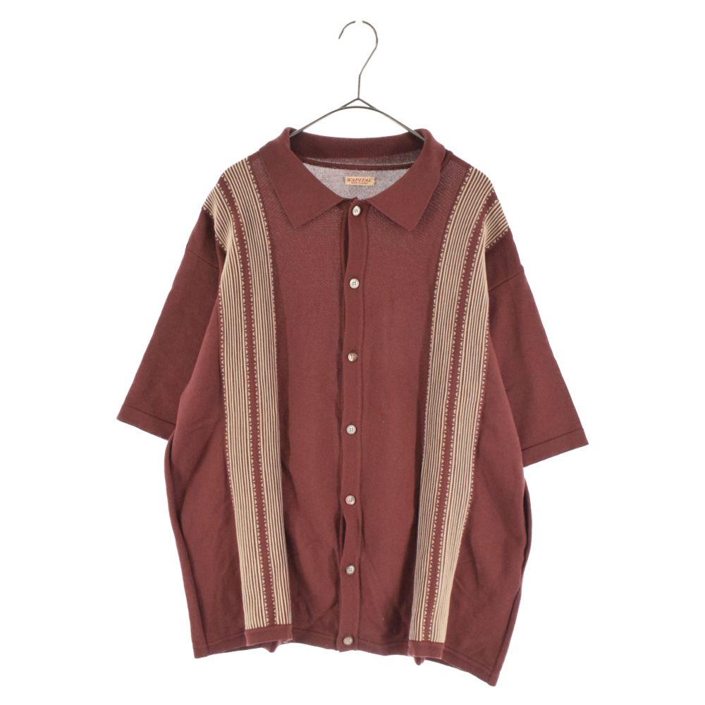 KAPITAL (キャピタル)ニットテネシー半袖アロハ コットンニットポロシャツ