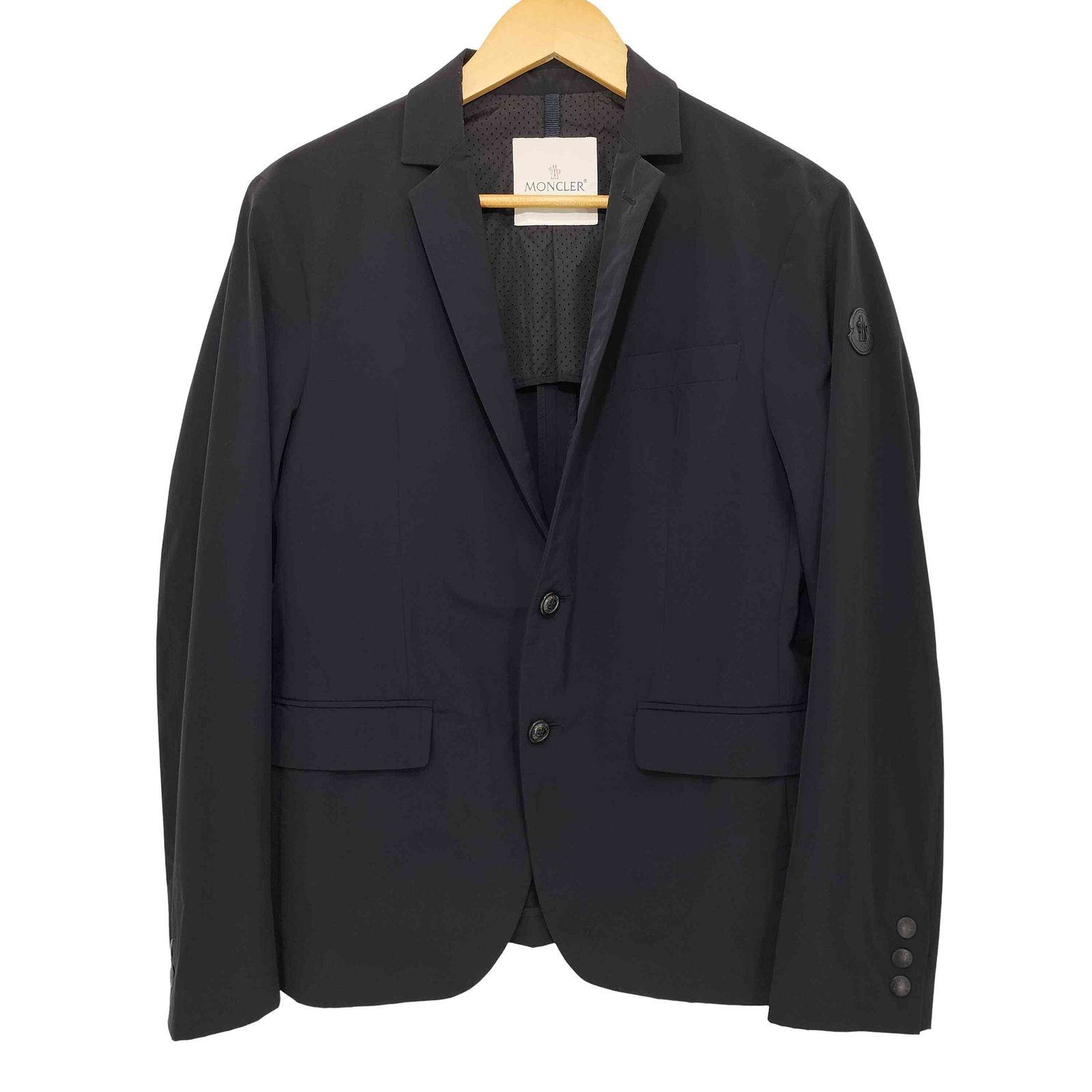 モンクレール MONCLER MONCLER CLIGNEUX GIACCA ナイロンポリウレタン ストレッチ素材 2Bテーラードジャケット メンズ JPN：2 
