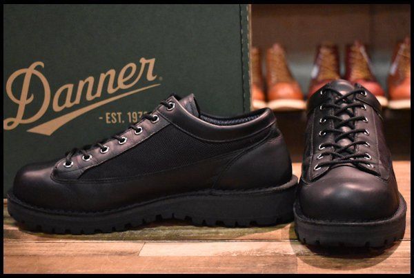 8.5 箱付 良品】Danner ダナーフィールドロー D121008 ブラック