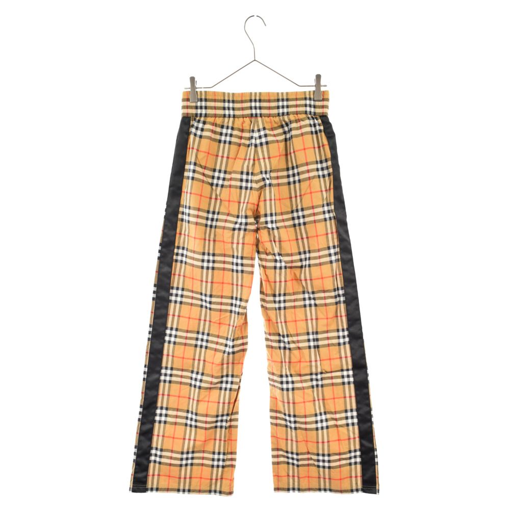 BURBERRY (バーバリー) ヴィンテージチェックサイドライン パンツ 