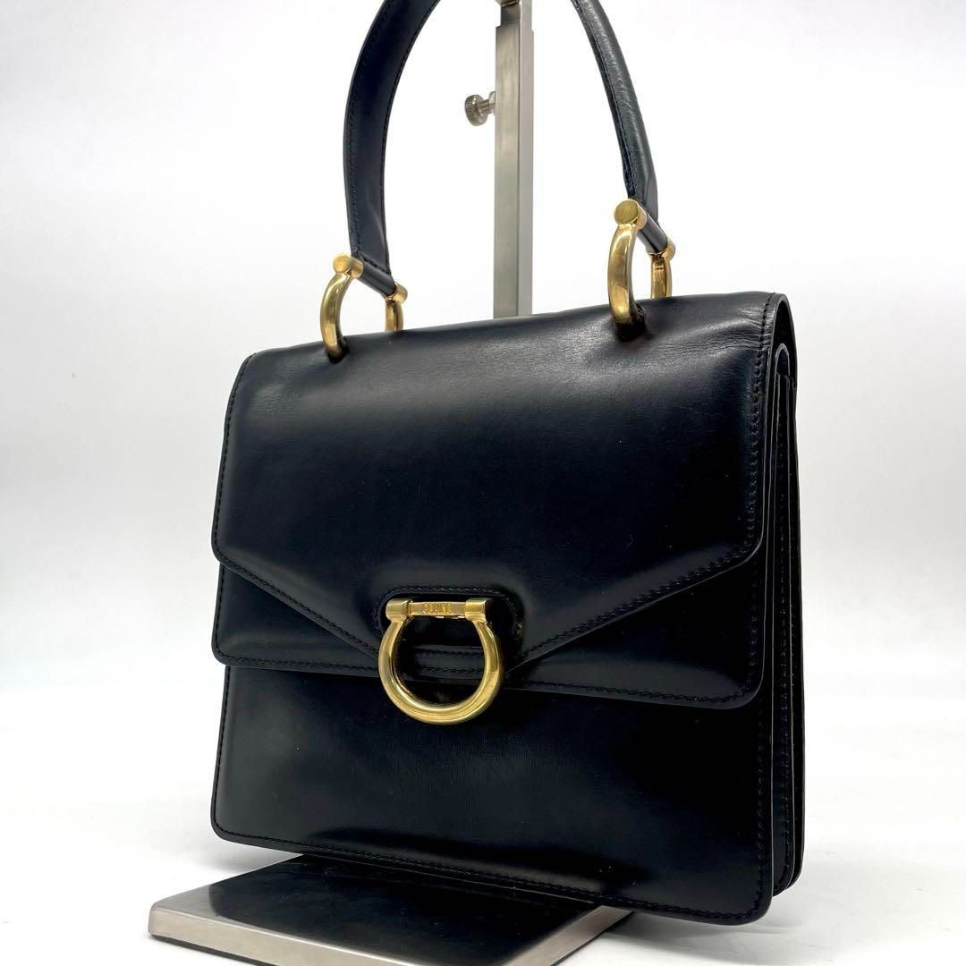 希少✨CELINE セリーヌ ハンドバッグ ガンチーニ ダブルフラップ
