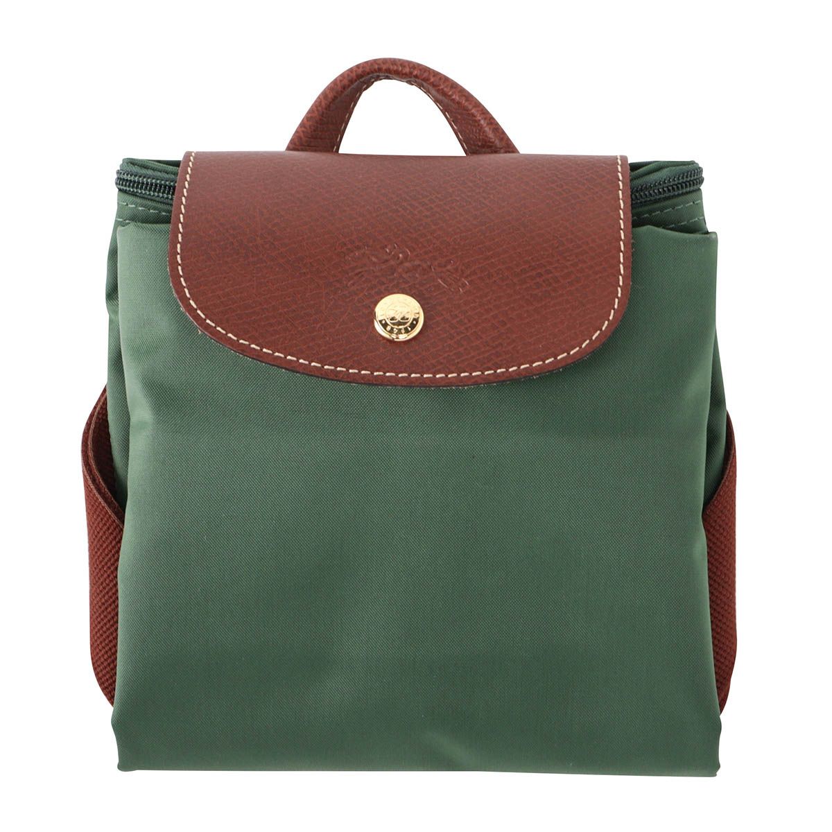 Longchamp Le Pliage Backpack M British Green Recycled Nylon 