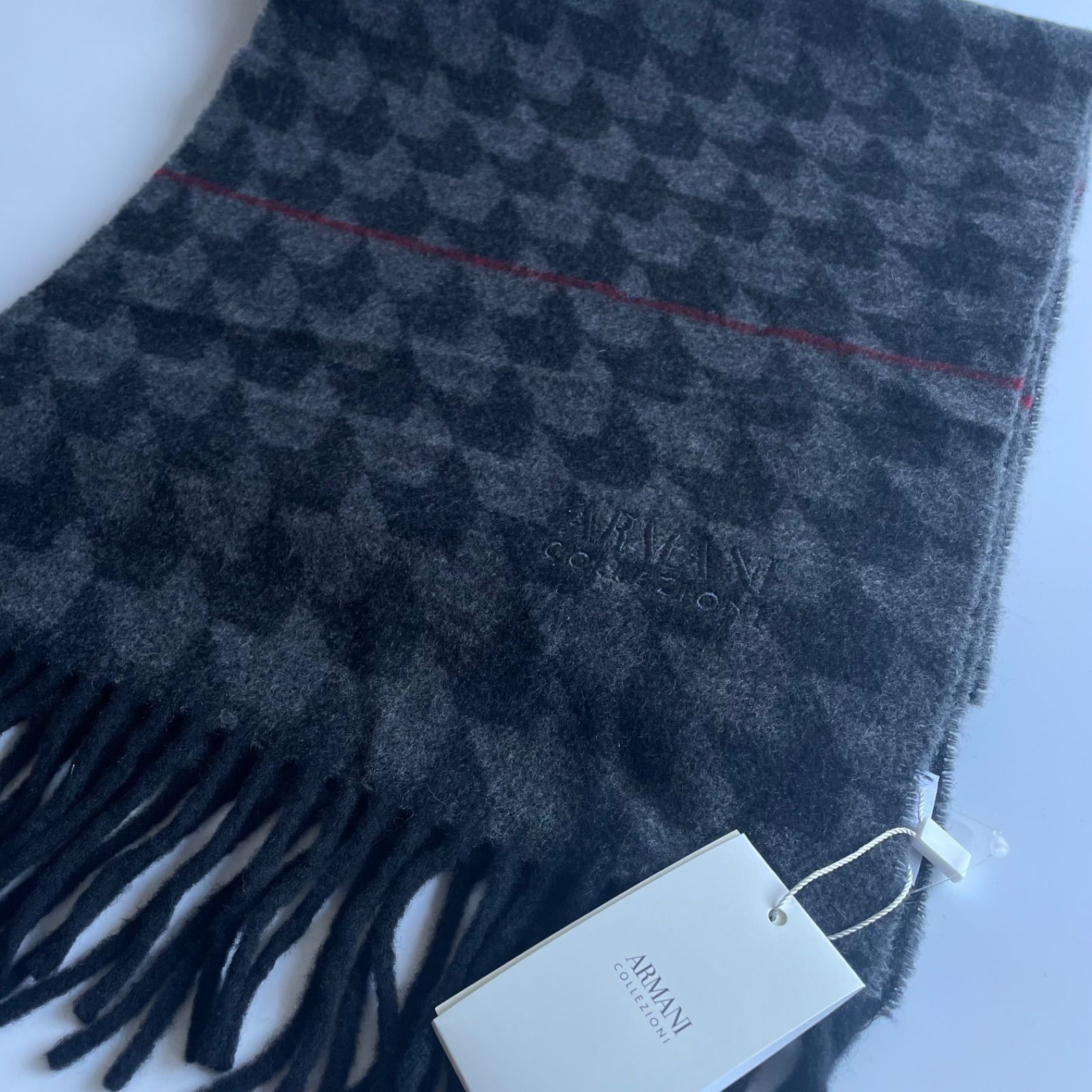 ARMANI COLLEZIONI  アルマーニ コレツィオーニ　マフラー  カシミヤ50％　イタリア製