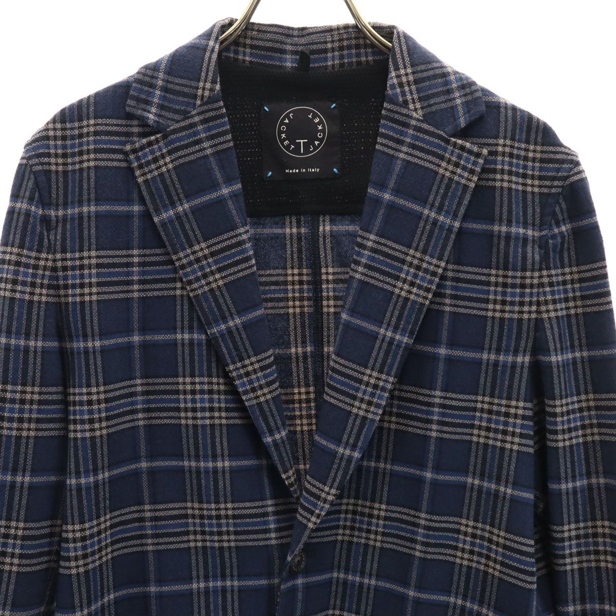 T-JACKET ティージャケット チェック柄 長袖 テーラード