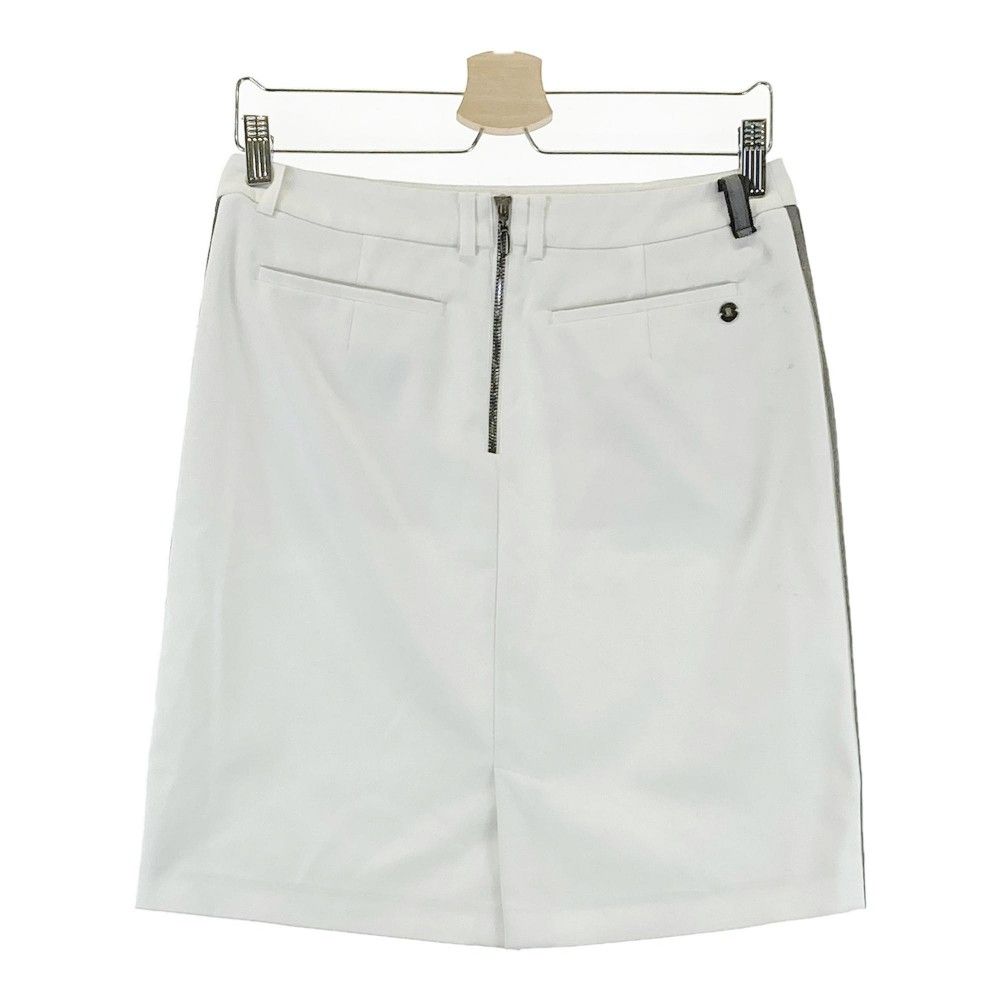 サイズ：40 LANVIN SPORT ランバン スポール  スカート 総柄 ホワイト系 [240101460865] ゴルフウェア レディース ストスト LANVIN SPORT ロゴプリントフレアスカート（総丈40cm