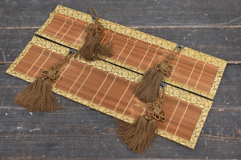  蔵A 4467 a 御簾 御座敷すだれ 大小一対 164 76 cm その他 木工 竹工芸