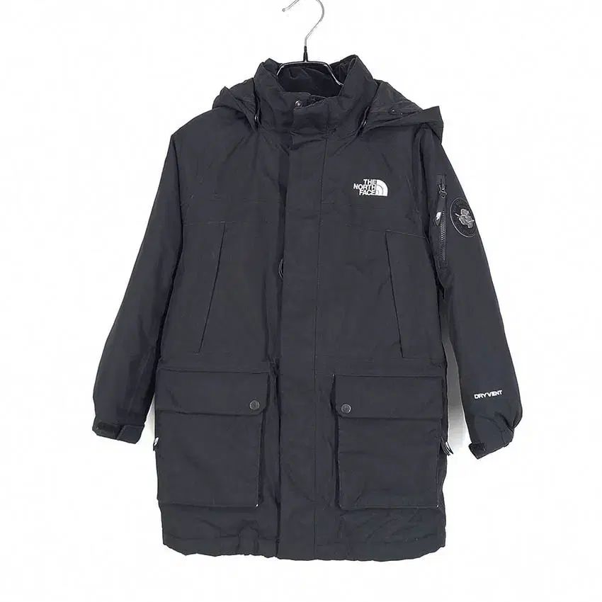 THE NORTH FACE(ザノースフェイス) トゥイーン 取り外し可能なフード グースダウン 黒 130 ( HU35580 )