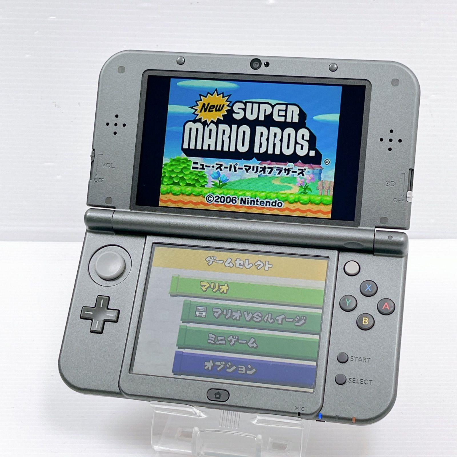 極美品 new ニンテンドー 3DS LL メタリックブラック 上画面IPS