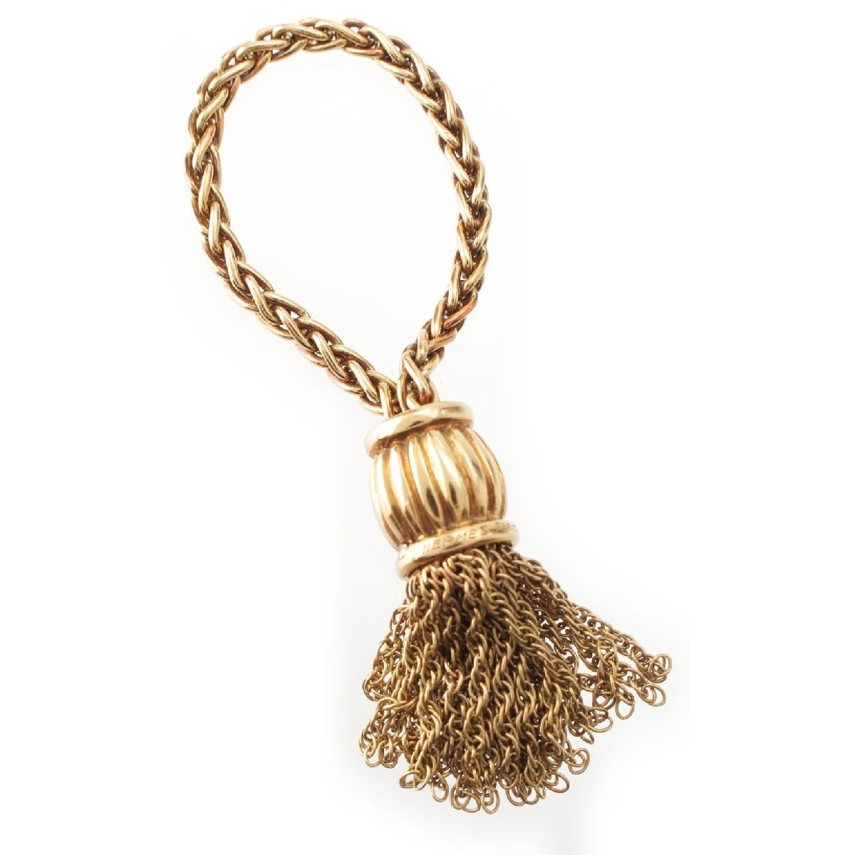 エルメス ヴィンテージ 18K アリアンヌ タッセル バッグ チャーム