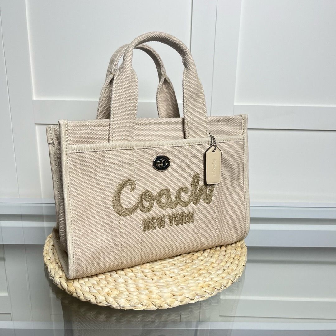 大感謝セール】 【新品】coach カーゴトート ダークナチュラル バッグ