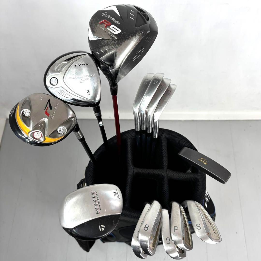 本格派 メンズゴルフクラブ 14本 フルセット テーラーメイド MIZUNO