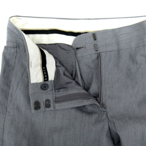 Theory セオリー スラックス グレー S 0138225F0069 Theory - theory セオリー ベルテッドツイルワイドストレッチ