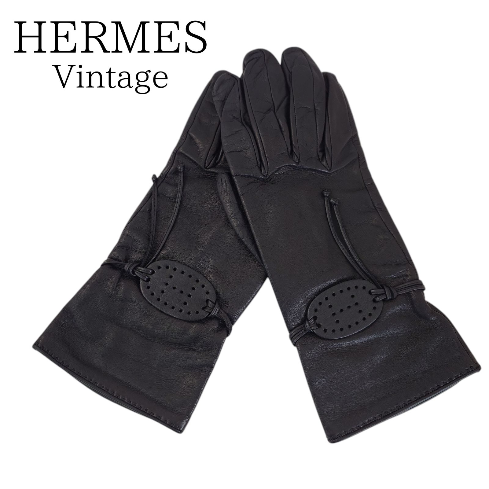 エルメスHERMESヴィンテージレザー手袋