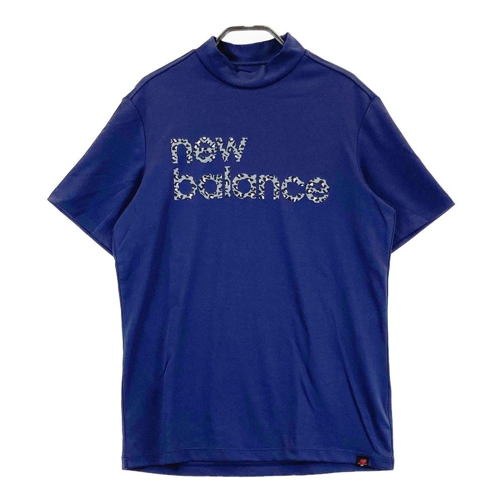 サイズ：4 NEW BALANCE GOLF ニューバランス  ハイネック 半袖Tシャツ  ネイビー系 [240101443673] ゴルフウェア メンズ ストスト サイズ：4 NEW BALANCE GOLF ニューバランス ハイネック 半袖T