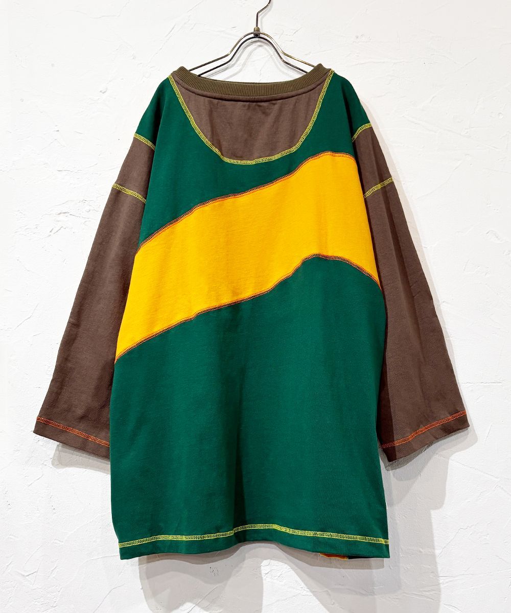 FORTUNE W.W.D フォーチューン - DELTA NFNB JERSEY S|S TEE BROWN|GREEN|YELLOW イエロー ブラウン グリーン フットボールT Tシャツ SIZE M