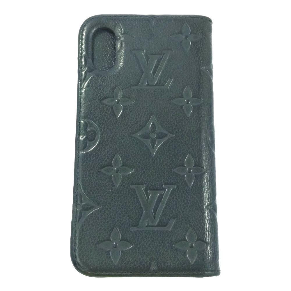 LOUIS VUITTON ルイヴィトン モノグラム・アンプラント・IPHONE X/XSフォリオ ・スマートフォンケース/M63586/ブラック/【♀】【C】【レディース】☆□529489【中古】 - メルカリ