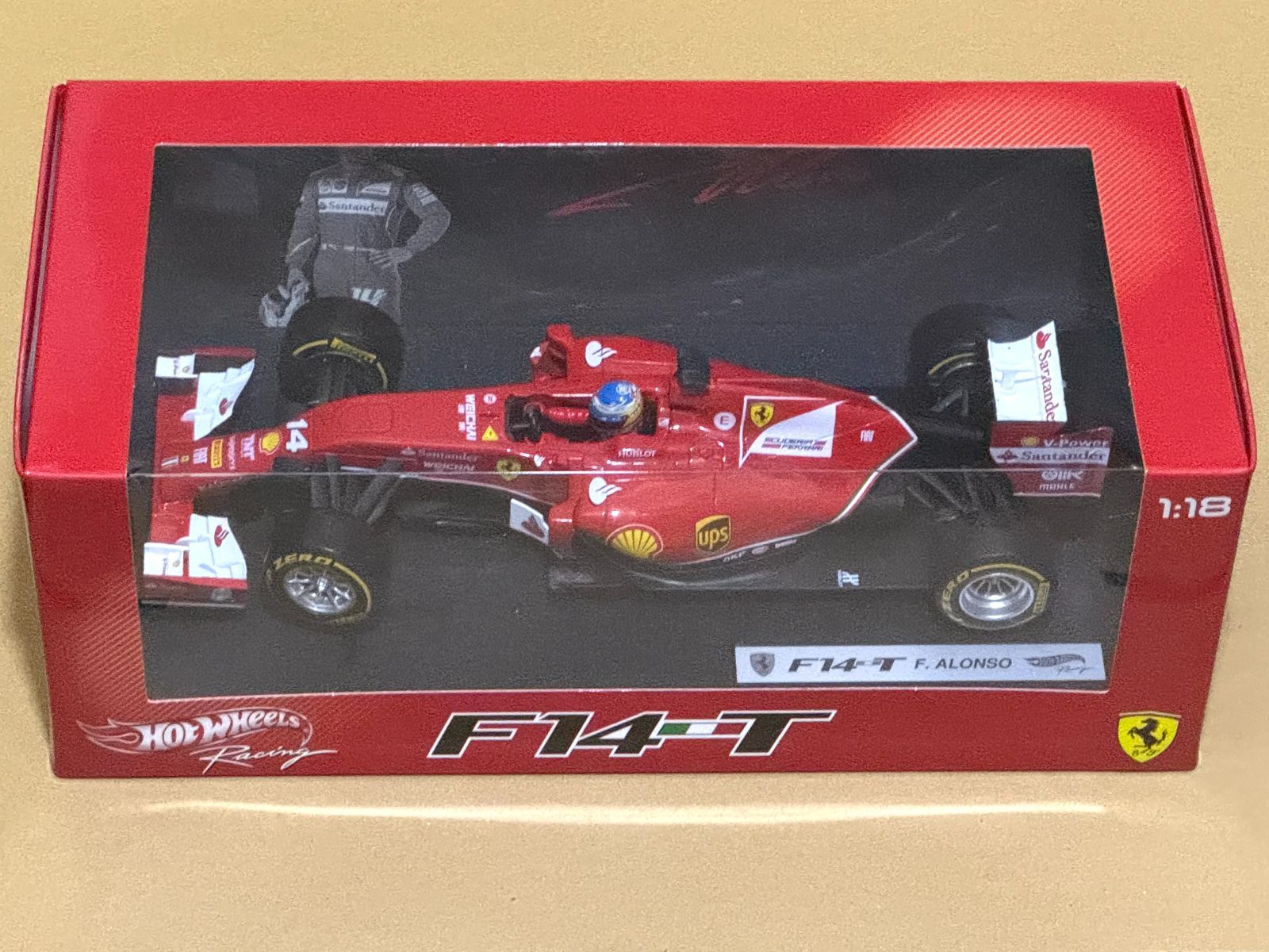 マテル 1 18 フェラーリ F1 2014 F14T 14 フェルナンド アロンソ ドライバー付 MATTEL MTBLY67 Ferrari Fernando Alonso with Driver 1 18