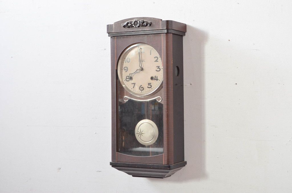 meiji明治時計社 ハンドメイド・手芸 掛け時計 振り子時計 大正時代