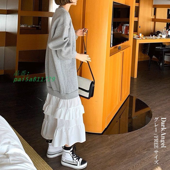 ゆったり ロングワンピ