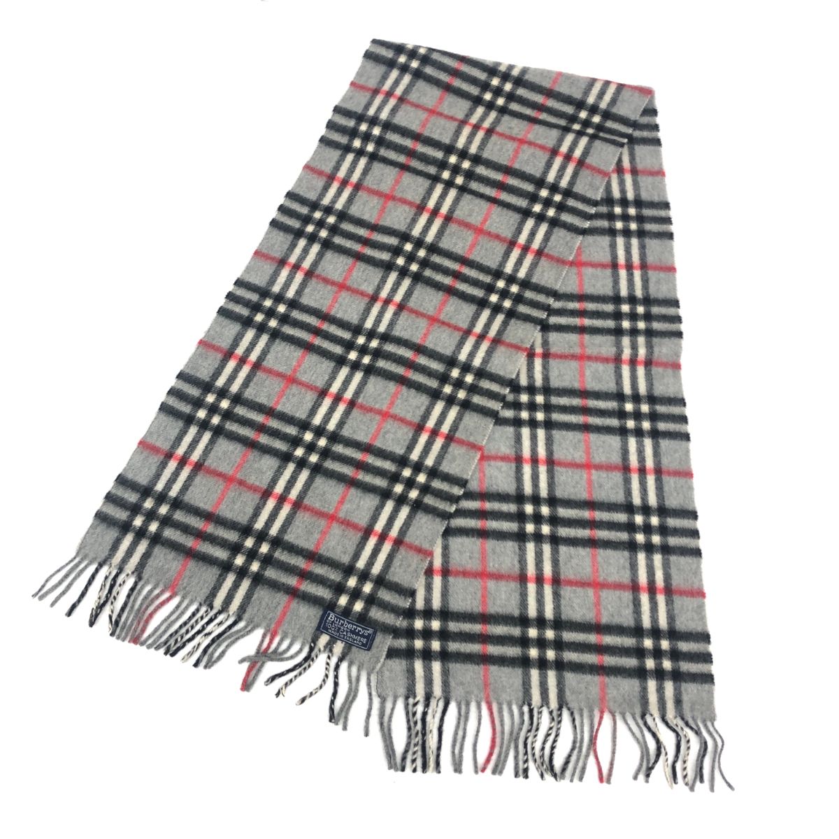 Gucci GGロゴ ストール ウールシルクジャガー マフラー ネイビー赤