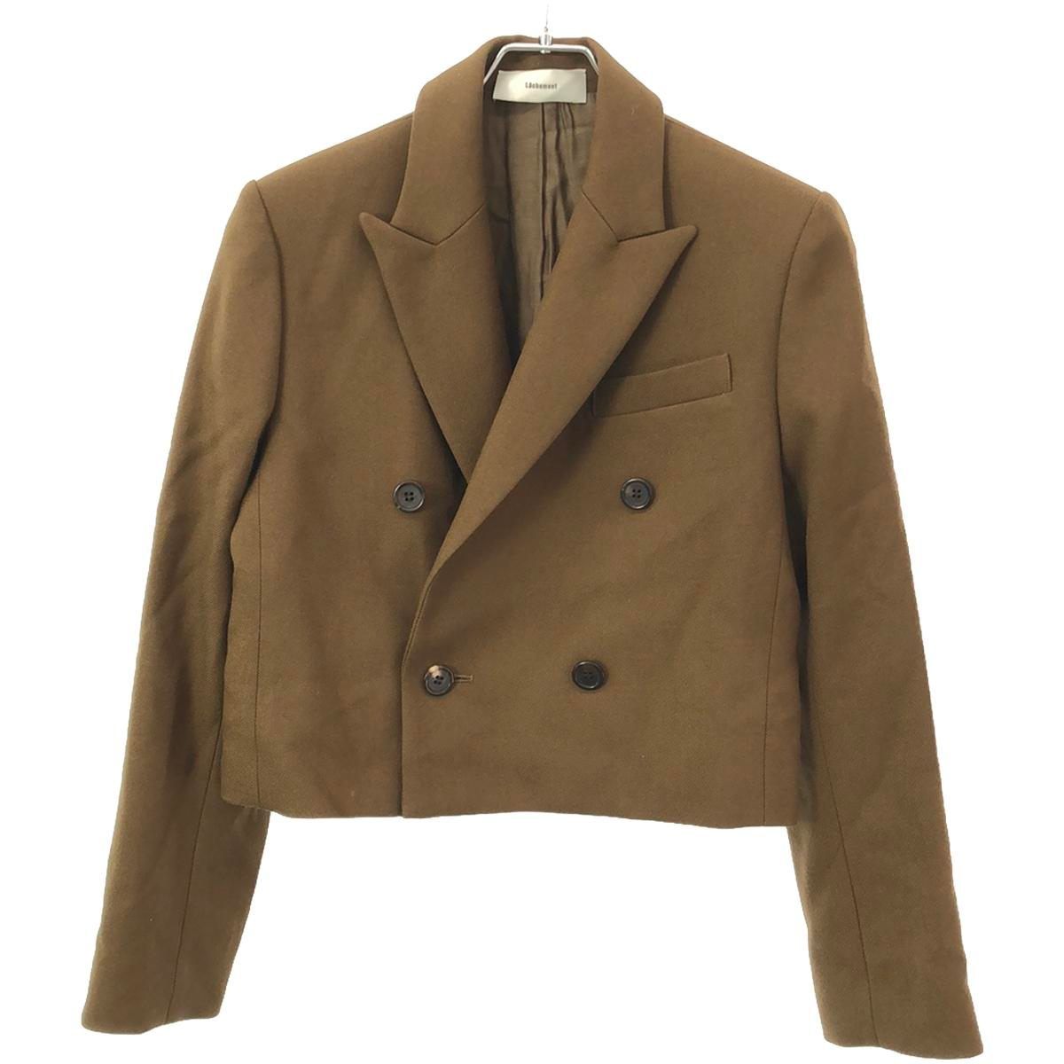 Lachement ラシュモン 20AW ウールダブルブレストクロップドジャケット L20AW-JK12B ブラウン系 38