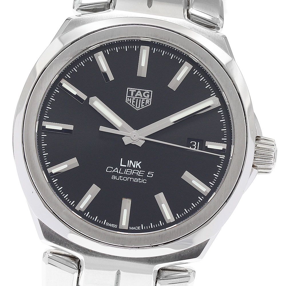 タグホイヤー TAG HEUER WBC2110 リンク キャリバー5 デイト 自動巻き メンズ箱 保証書付き_885380