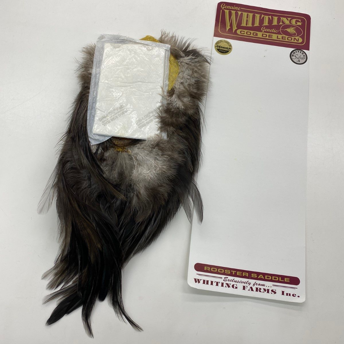 §§WHITING マーベリック コックデレオン  シルバーサドル ブラック ドライフライケープ WHITING マーベリック コックデレオン シルバーサドル ブラック