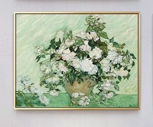 ゴッホホワイトローズ装飾絵画油絵