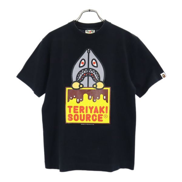 A BATHING APE SHARKプリント 半袖Tシャツ 黒 Sサイズ A BATHING APE シャーク Tシャツ Sサイズ 黒 - メルカリ