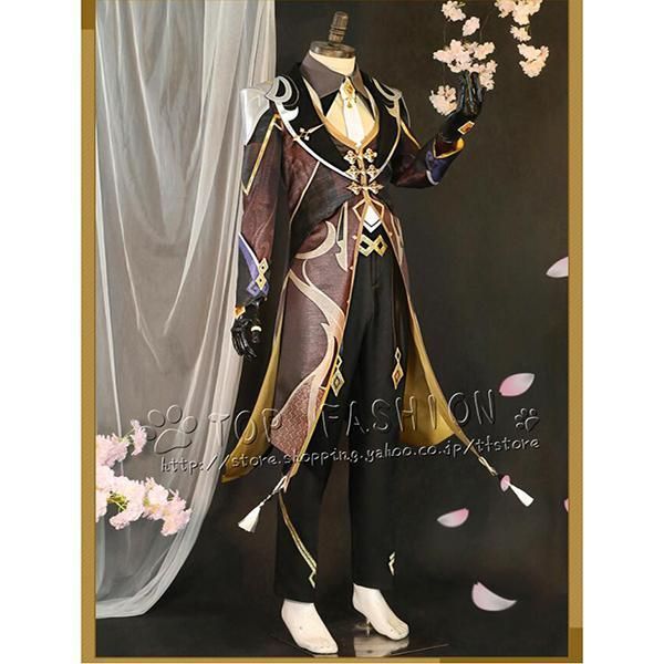 豪華版 実物撮影 原神 げんしん Genshin Impact 鍾離 ショウリ Zhongli コスプレ衣装 ウィッグ 靴 道具別売り