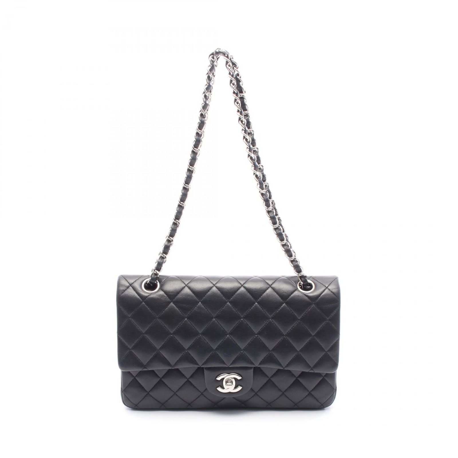 シャネル CHANEL ショルダーバッグ マトラッセ Wフラップ A01112