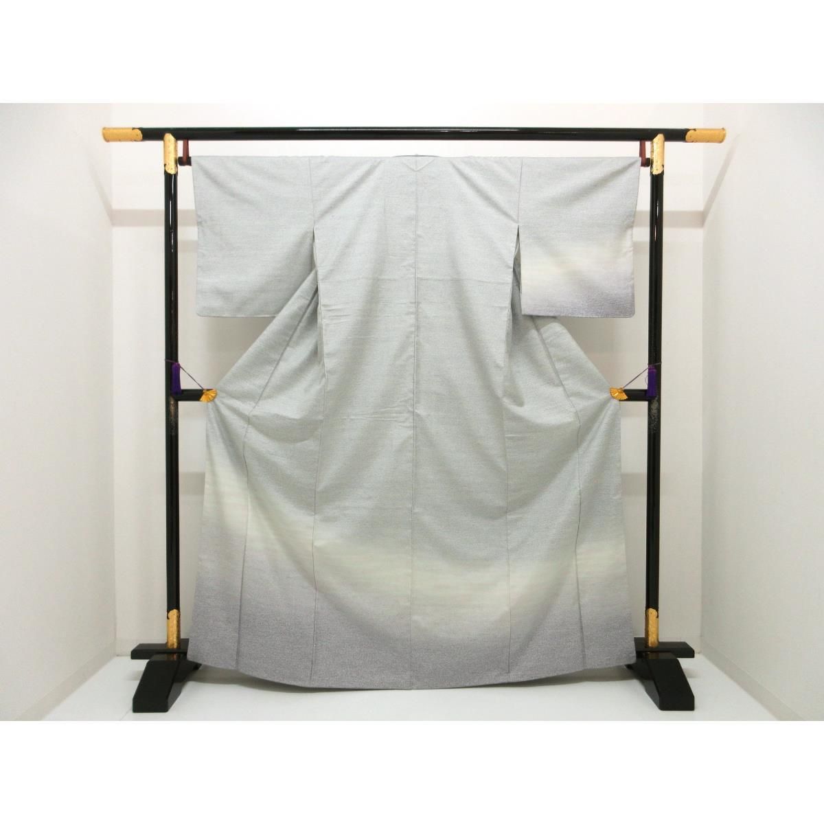 平和屋着物＊夏物 付下げ 反物 着尺 駒絽 五泉 友禅 枝花文 逸品 未