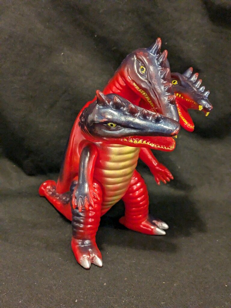 マーミット 世紀の大怪獣シリーズ/ビニパラベビー 三つ首竜 赤成型