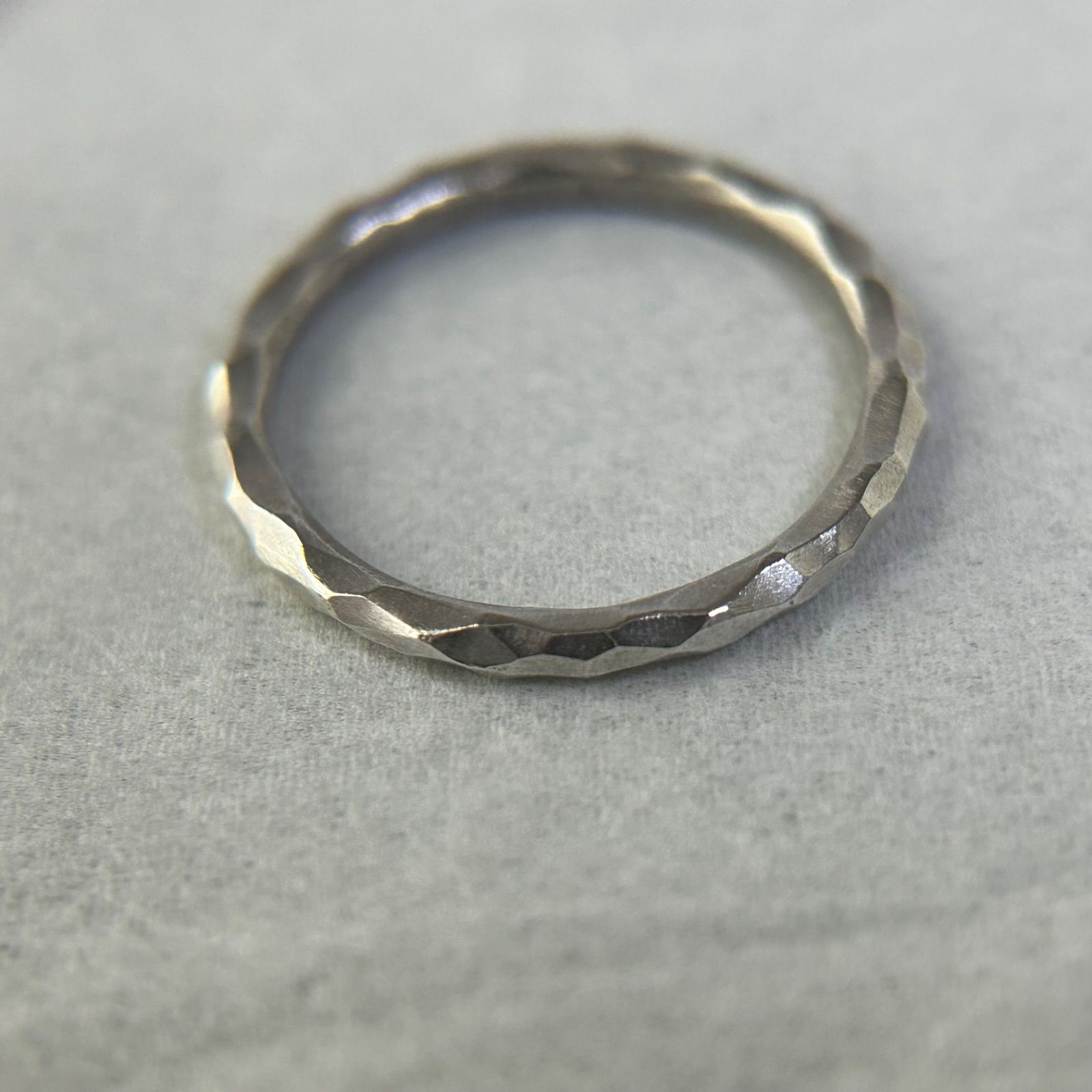 ティファニー 希少 リング 指輪 ハマード 槌目 AG925