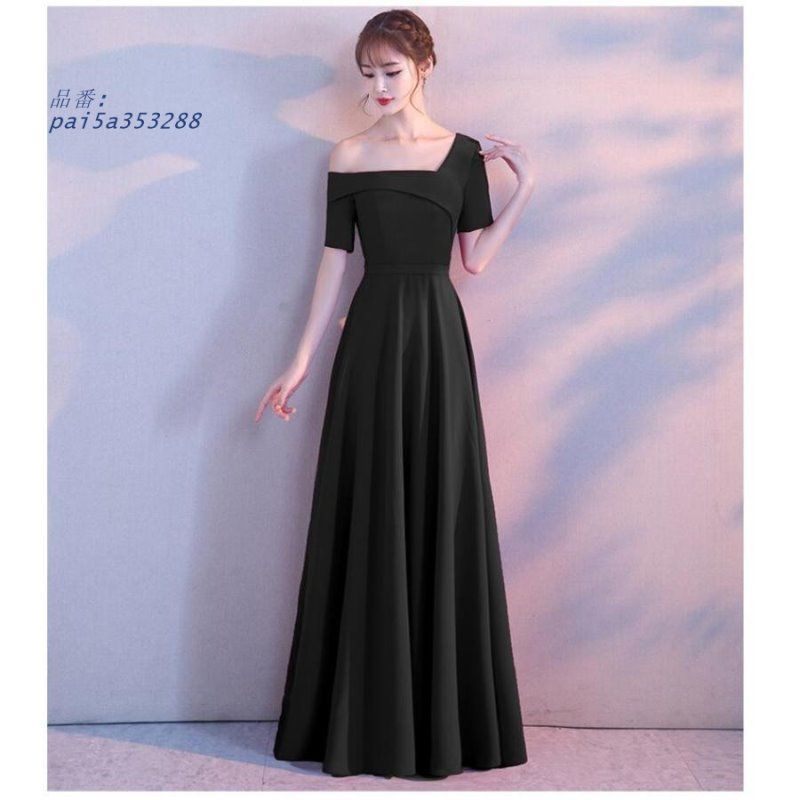 ロングドレス 上品 袖あり ウエディングドレス 二次会 Aラインドレス ブライダルドレス パーディードレス 演奏会 結婚式 披露宴 花嫁 pai5a353288