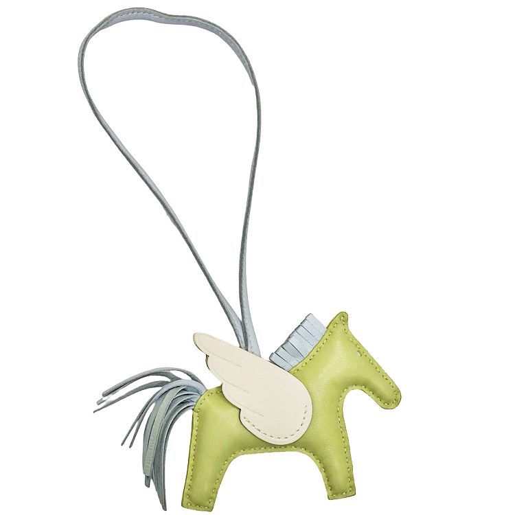 HERMES エルメス GRIGRI RODEO Pegasus PM ロデオ ペガサスチャーム PM ジョーヌブルジョン ブルーブリュム ナタ アミョーミロ スイフト バッグ バッグチャーム Z刻印 2021年